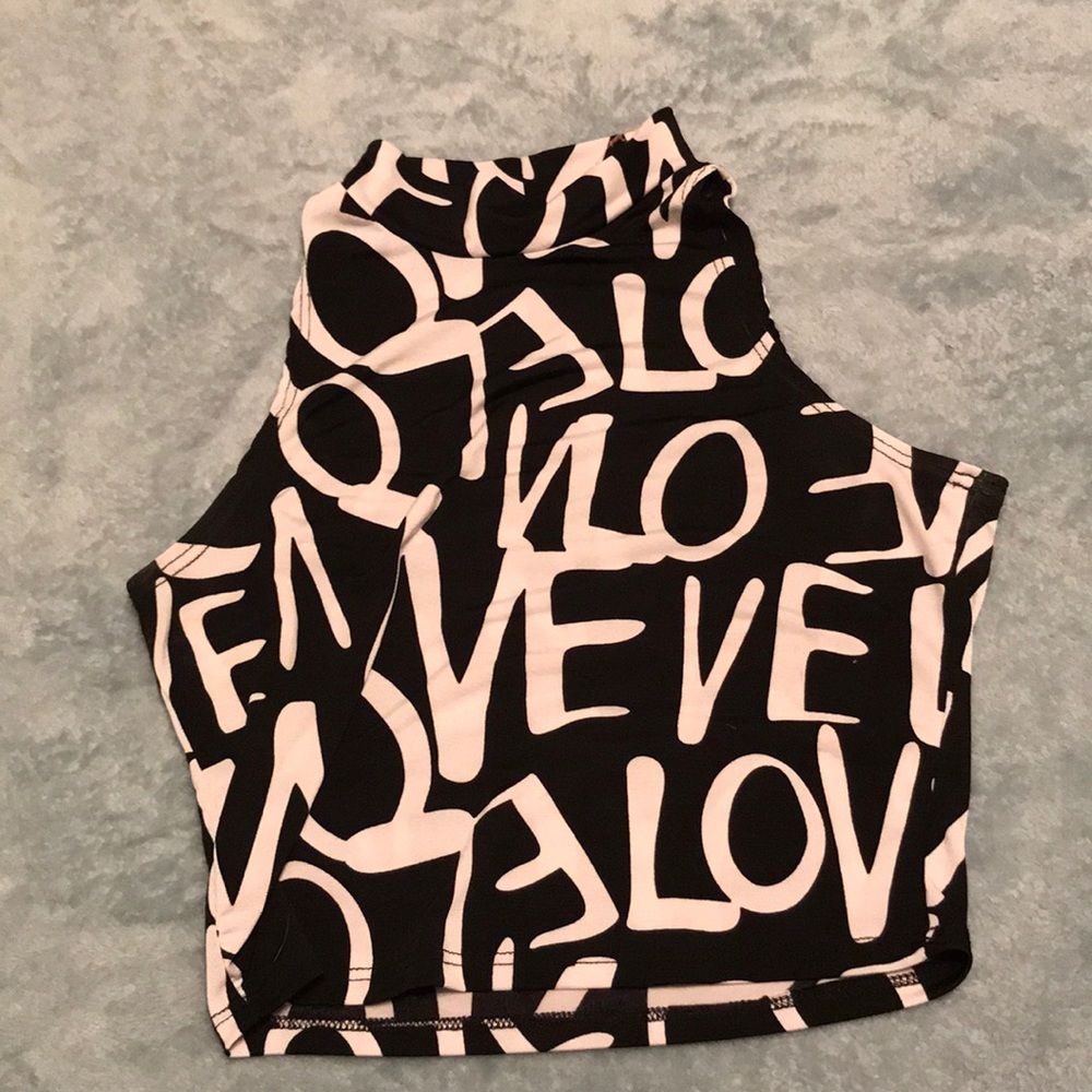 Sleeveless crop top